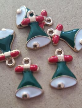 Christmas Charms 6 pieces - Bell