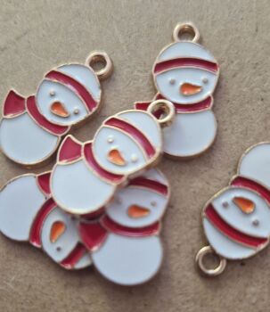 Christmas Charms 6 pieces - Snowman