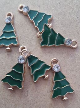 Christmas Charms 6 pieces - Tree