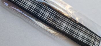 Tartan Black Menzies 16mm (1.5 metre pack)