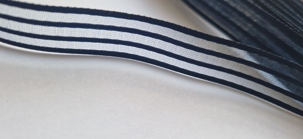 Navy Ribbon 16mm (2 metre pack)