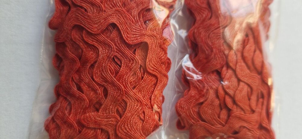 Red/Orange Ric Rac 6mm approx. (3 metres)