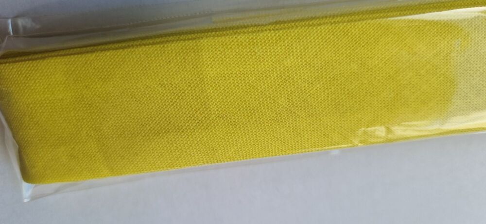 Yellow Cotton Bias Binding 25mm ( 3 metres)