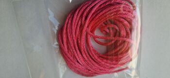 Cerise Satin Cord - 5 metres