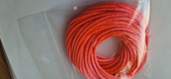 Neon Pink Satin Cord - 5 metres