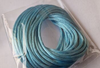 Turquoise Satin Cord - 5 metres