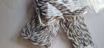 Grey /White Piping Cord (3 metres)