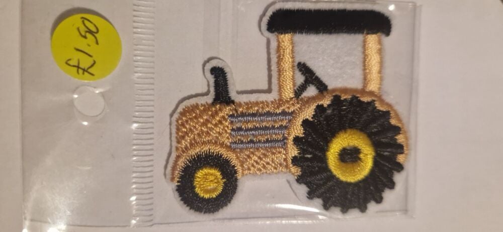 Tractor Motif - Beige 58mm x 50mm