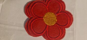 Flower Motif - Red 53mm