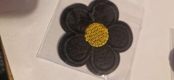 Flower Motif - Black 53mm