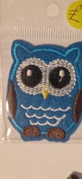 Owl Motif - Blue 44mm x 54mm