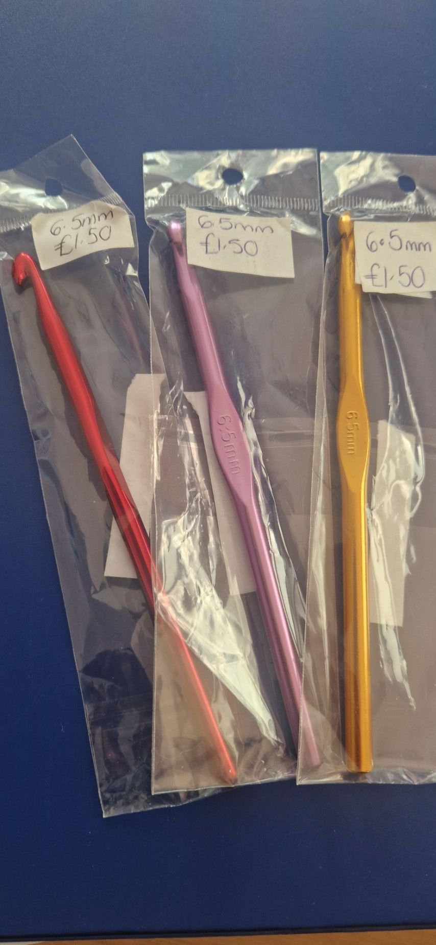 Crochet Hook 6.5mm (each) Colour picked at random