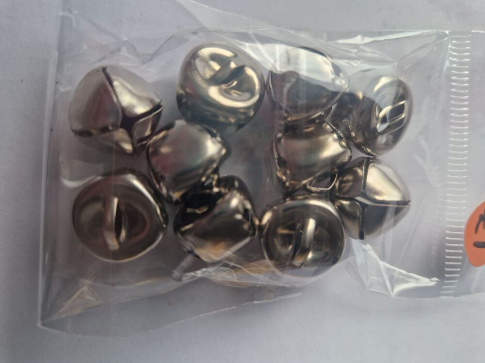 Bells - Silver  14mm approx  (Pack of  10)