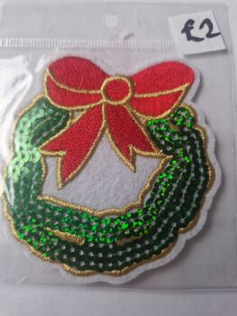 Christmas Motif - Wreath 78mm x 75mm