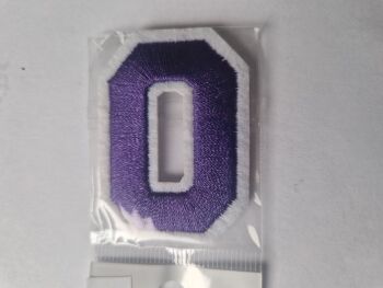 Number Motif  " 0 " Purple