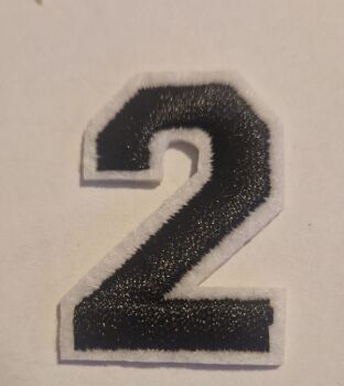 Number Motif  " 2 " - 4cm Smaller