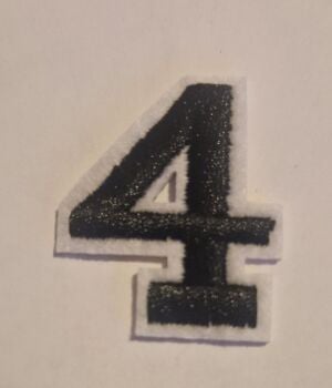 Number Motif  " 4 " - 4cm Smaller