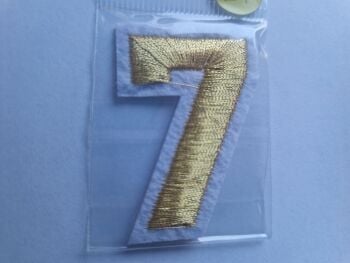 Number Motif  " 7 " Gold