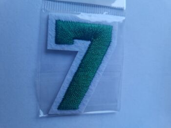 Number Motif  " 7 " Green