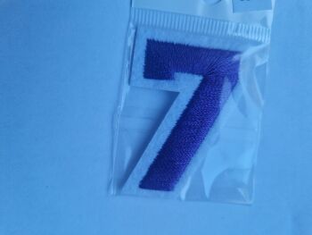 Number Motif  " 7 " Purple