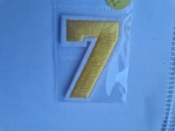 Number Motif  " 7 " Yellow