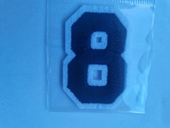 Number Motif  " 8 " Black