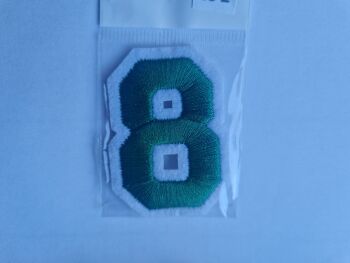 Number Motif  " 8 " Green