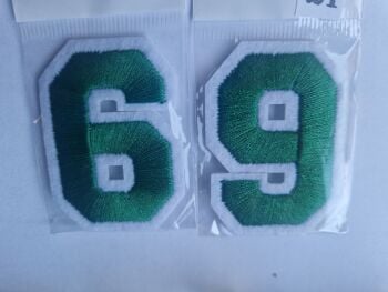 Number Motif  " 6 or 9 " Green