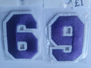 Number Motif  " 6 or 9 " Purple