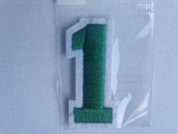 Number Motif  " 1 " Green