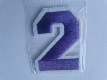 Number Motif  " 2 " Purple