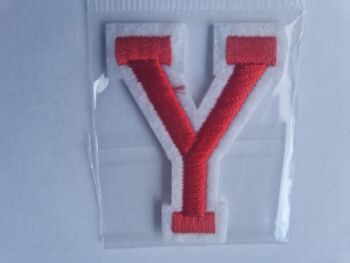 Letter Motif  " Y " Red