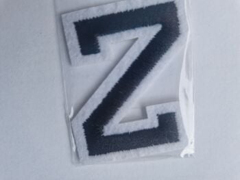 Letter Motif  " Z " Black