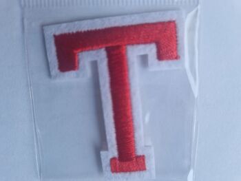 Letter Motif  " T " Red