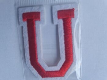 Letter Motif  " U " Red