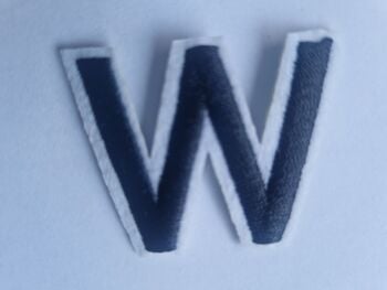 Letter Motif  " W "  - 4cm (Smaller)