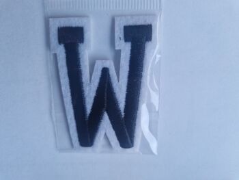 Letter Motif  " W " Black