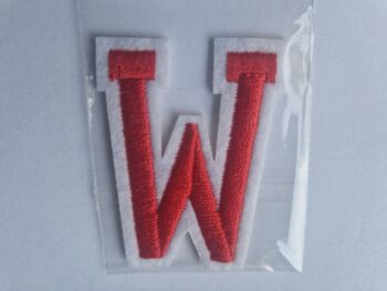 Letter Motif  " W " Red