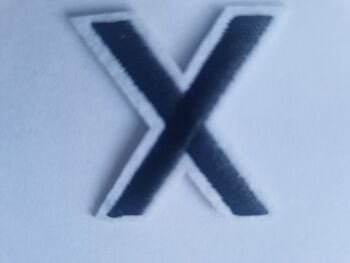 Letter Motif  " X "  - 4cm (Smaller)