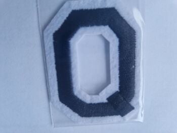 Letter Motif  " Q " Black