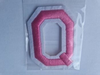 Letter Motif  " Q " Pink