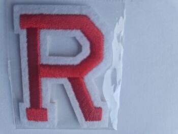 Letter Motif  " R " Red