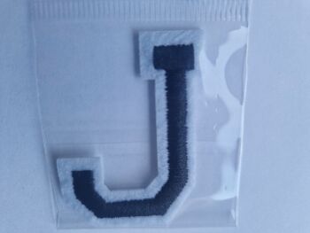 Letter Motif  " J " Black