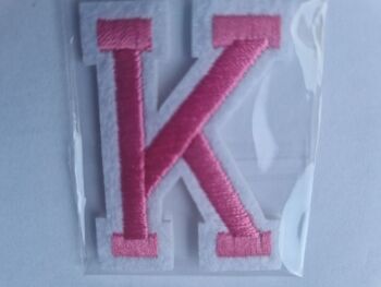 Letter Motif  " K " Pink