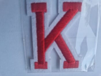 Letter Motif  " K " Red