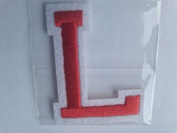 Letter Motif  " L " Red