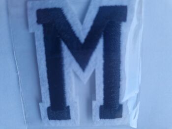 Letter Motif  " M " Black