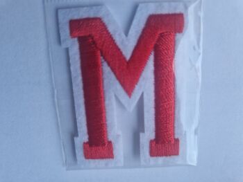 Letter Motif  " M " Red