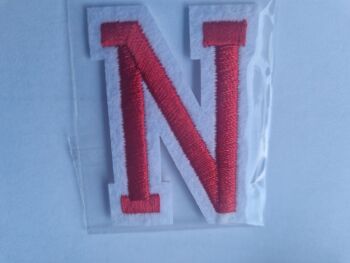 Letter Motif  " N " Red