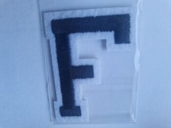 Letter Motif  " F " Black